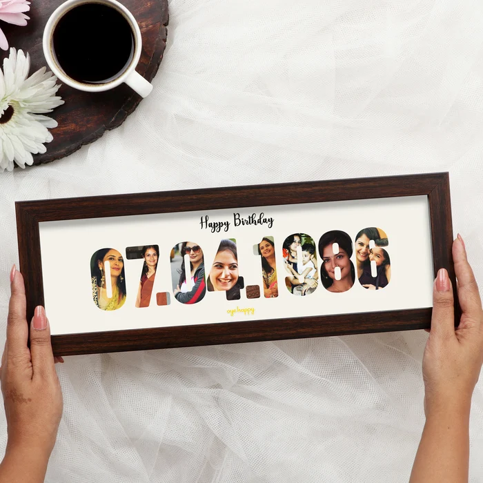 Personalized Date Photo Frame – Customized Birthday Memory Frame